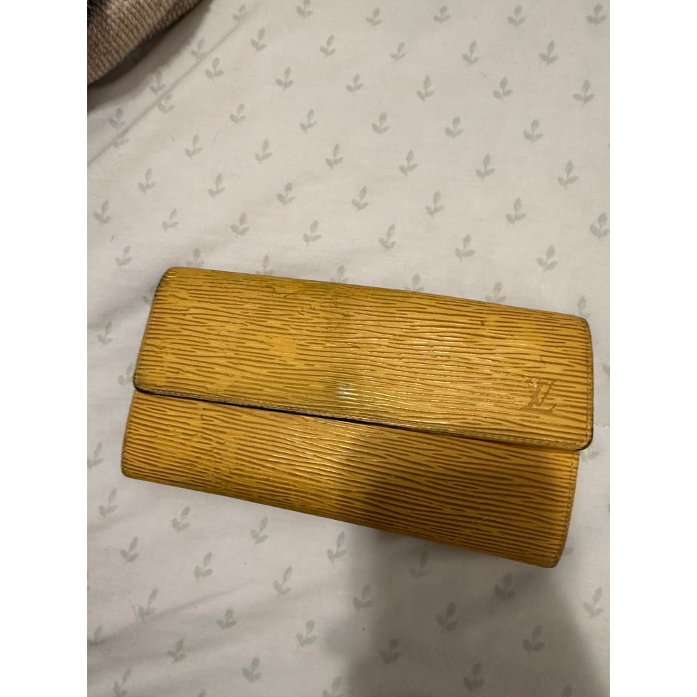 Louis Vuitton Epi Leather Long Wallet OS Yellow